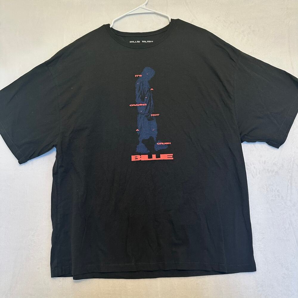 Billie Eilish It's A Craving Not A Crush Black Graphic TShirt XL Cotton Band Tee